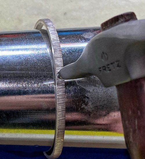Susan LeGuyader's Finding My Place, a Bangle Tip - , General Education, Filing, Finishing, I would have an uneven texture and finish.